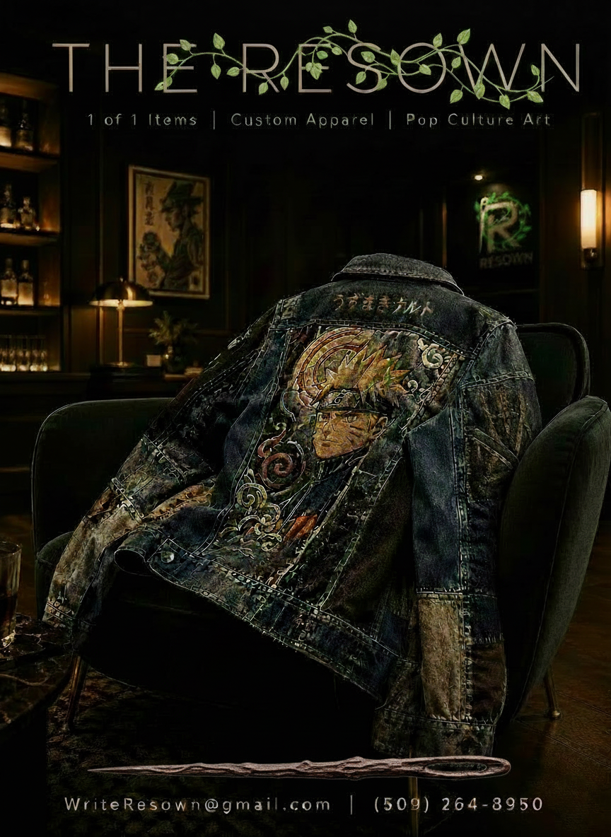 The Resown — Custom Naruto Denim Jacket
